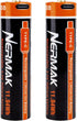3.7V 3200mAh USB Rechargeable Lithium lon Battery for Flashlights, Headlamps, Bike Lights, Bluetooth Speaker Etc(2 Pack)......
