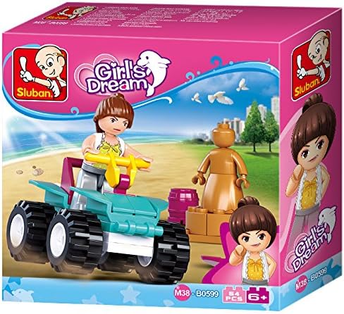 Sluban Pink Dream Series Blocks Moto Bricks Toy – Motorcycle Speedway...