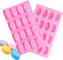 Oval Silicone Pudding Mold, Reusable Silicone DIY Mold Tins Case, Baking Cake Biscuit Cupcake Chocolate Pastry Candy Fondant Ice Cube For Wedding,...
