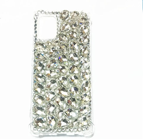 for Samsung Galaxy Note 20 Ultra Case,Note 20 Plus Case,3D Handmade Sparkle Stunning Stones Crystal Diamond Bling Glitter Phone Case for Samsung G...