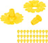 CHICIRIS 30 Set Hummingbird Feeder Flowers Hanging Bird Feeding Ports Replacement Parts for Bee Guards Feeding Hummingbird Outdoors Supplies(Yello...