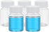PATIKIL 5 Pcs 50ml Reagent Bottles, PET Wide Mouth Round Bottles with Screw Cap for Lab Water Reagent Liquids Solid Sample Storage Seal, Transpare...