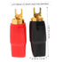 2 Pairs Speaker Wire Connector Spade Terminal Speaker Terminal Copper Spade Wire Connectors Automotive 0ga Terminal Electrical Wire Connectors Spe...