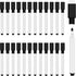 25Pcs Black Magnetic Dry Erase Markers with Eraser Cap, White Board Mini Dry erase Markers Bulk, Fine Point Tip Student White Board Markers for Te...