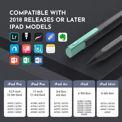Stylus Pen for Apple iPad, Tilt & Palm Rejection Magnetic Active Touch Pen Compatible with Apple (2018-2023 Versions) iPad 6/7/8/9/10th,Pro 11/12....