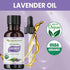 USDA Certified 100% Organic Lavender Essential Oil | Aromatherapy Diffuser, Therapeutic Grade, Non- GMO Verified, Beneficial for Skincare and Hair...