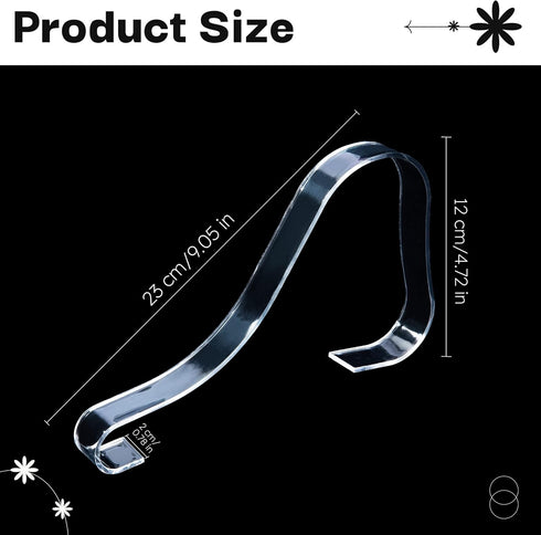 TXIN 10 Pcs/5 Pairs Acrylic Clear Sandal Shoes Display Stand Inserts Holders Shoe Display Rack Shoe Support For Women's Shoes...