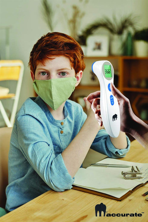 Forehead Thermometer, No Touch Home Use Digital for Adult & Kids, Sleek Infrared Temporal Fever Thermometer Fast and Accurate Reading with Backlig...