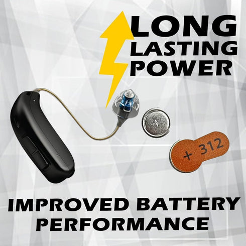 60 Hearing Aid Batteries Size: 312 + Battery Holder Keychain Kit...