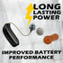 60 Hearing Aid Batteries Size: 312 + Battery Holder Keychain Kit...