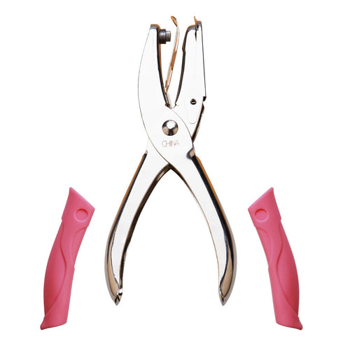 AIEX 1 mm Hole Diameter Hole Diameter Hole Punch with Pink Handle for Craft Paper (Small Circle)...