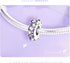 925 Sterling Silver Beads for Bracelets & Necklaces, Cute Purple Charms Stopper Clasp Locating Buckle for Bracelets, Retro Shaped Birthday Graduat...