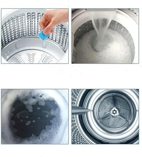 Washing Machine Cleaner Descaler Tablets – Deep Clean Formula, Cleans & Refreshes Front Load and Top Load Machines, Removes Odors, and Residue. An...