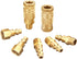 Air Hose Fittings Quick Connect Brass Air Coupler and Plug Kit, Industrial Type D, 1/4-Inch NPT Air Compressor Fittings, 7 Piece...
