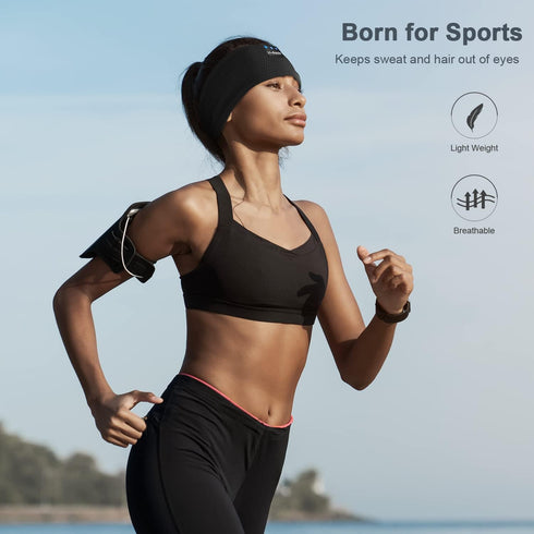 LC-dolida Sleep Headphones Bluetooth Headband, Headband Headphones Wireless Earphones Built in Speakers for Side Sleepers, Sleeping Headphones Sle...