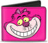 Buckle-Down Men's Disney Wallet, Bifold, Cheshire Cat Face Stripes Pinks, Vegan Leather, Multicolor, Standard Size...