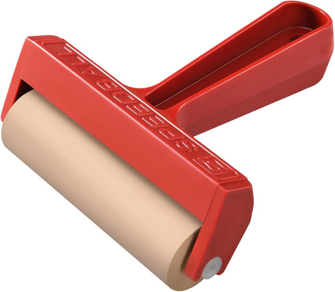 Speedball Pop-in Soft Rubber Brayer, 4" – Roller Tool for Crafting and Block Printing, Vinyl, Comfort Grip Handle...