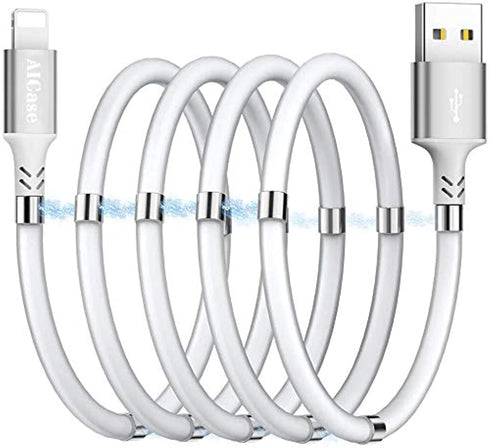AICase Magnetic Charging Cable,(6.6 FT) Super Organized Charging Magnetic Absorption Nano Data Cable for Phone 14 13 12 11/XS/XS Max/XR/X/8/8 Plus...
