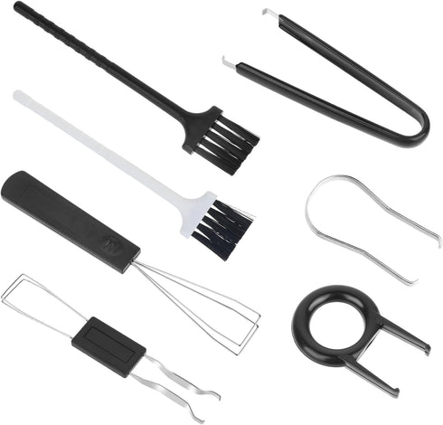 Key Cap Removal Tool, 7 Pcs Keycap Puller Kit Stainless Steel Keyboard Switch Puller Keyboard Remover Keyboard Cleaner Tools Set with Keyboard Bru...