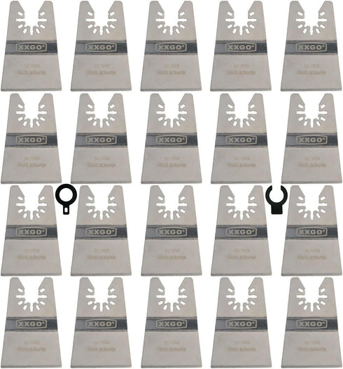 20 Pcs 2 Inch Rigid Oscillating Multitool Scraper Blade Universal XG1020...
