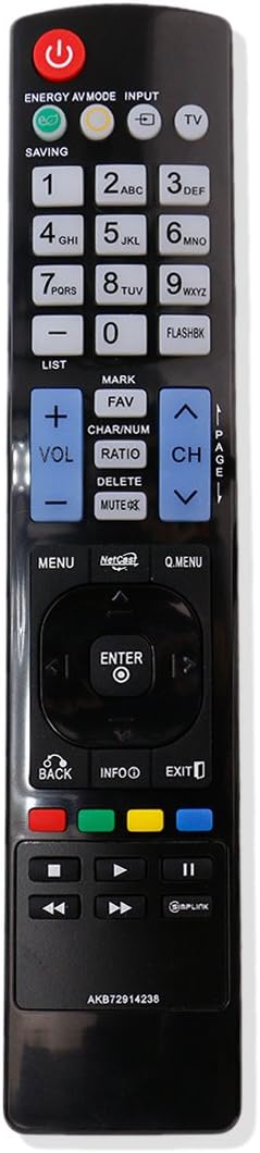 New Remote Control AKB72914238 fits for LG TV 42PJ350 42PJ350-UB 50PJ350 sub AKB72914201 AKB72914238 AKB72914207 AKB72914209 LG Remote Control...