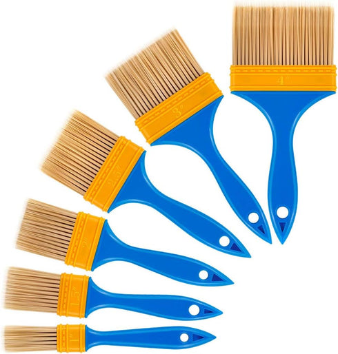 Chalk & Wax Paint Brush, 6PCS Chalk Paint Brushes for Crafts, Paint Brushes for Walls & Furniture, Wax Brushes for Painting and Refinishing Furnit...
