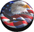 Spare Tire Cover Weatherproof Sun Protection Wheel Tire Cover Universal Fit Trailers RV SUV Truck Camper Travel Eagle...