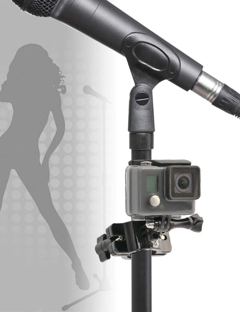 Pipe clamp Mount, Bike Handlebar Camera Mount for GoPro Hero 9/8/7/6/5/4/3+/3/2/1...
