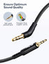 Mr Rex Nylon Braided 2.5mm to 3.5mm Audio Aux Cable for Bose 700 QuietComfort Ultra QC45 QC35II QC35 QC25 Headphones, JBL E45BT E55BT Headsets Rep...