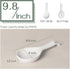 DOWAN 9.5" Ceramic Spoon Rest, White Spoon Rest for Stove Top, Spoon Holder for Stove Top, Kitchen Spoon Holder for Countertop, Set of 1...