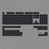 PBT Keycaps 60 Percent - Black 142 Keys Keycap Set Cherry Profile DYE-Sub, Custom Gray Theme Minimalist Style Keyboard keycaps Suitable for 60/61/...