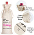 LANBAIHE Wedding Gifts Wine Bag, Wedding Couples, Bride and Groom Wine Gift, Linen Wine Gift Bag,Reusable Wine Bag...