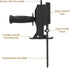 Reciprocating Saw Adapter Electric Drill to Reciprocating Saw Adapter, Hand Drill to Reciprocating Saw Chainsaw Conversion Head Kit, Woodworking H...