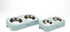 Elevated Stainless Steel Dog Feeder - Durable Pet Dish Set with Stand for Food and Water - 6.69 x 13.58 x 3.15 inches...
