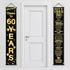 60th Birthday Party Anniversary Decorations Cheers to 60 Years Banner Party Decorations Welcome Porch Sign for Years Birthday Supplies (60th-1965)...