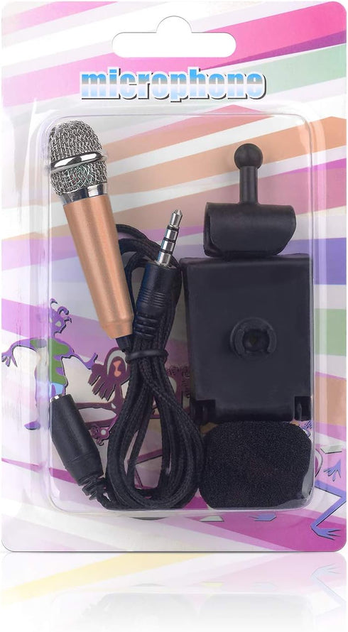 Mini Portable Vocal/Instrument Microphone for Voice Video Recording Singing,Vlogging, Podcasting, Tiny Microphone for iPhone Android Phone Compute...