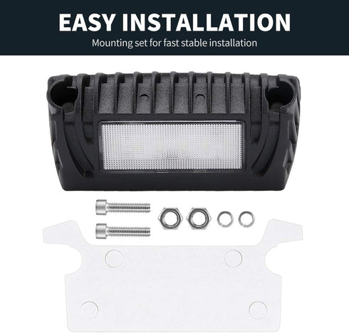SUPAREE Led RV Lights Exterior, 12 Volt Exterior RV Lights, Led RV Porch Light 750 Lumen Black Lighting Fixture Kit Replacement for RVs Trailers C...