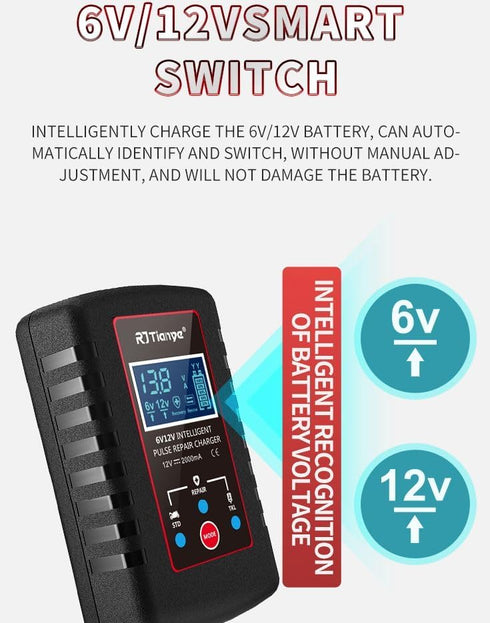 Automatic Battery Charger Trickle 6V 12V 2 Amp for Car, SUV, Trucks, and More......
