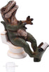 Dinosaur Sitting on a Toilet Tape Dispenser, Unique Desk Accessory, Funny Office Supplies, 5.5 Inches...