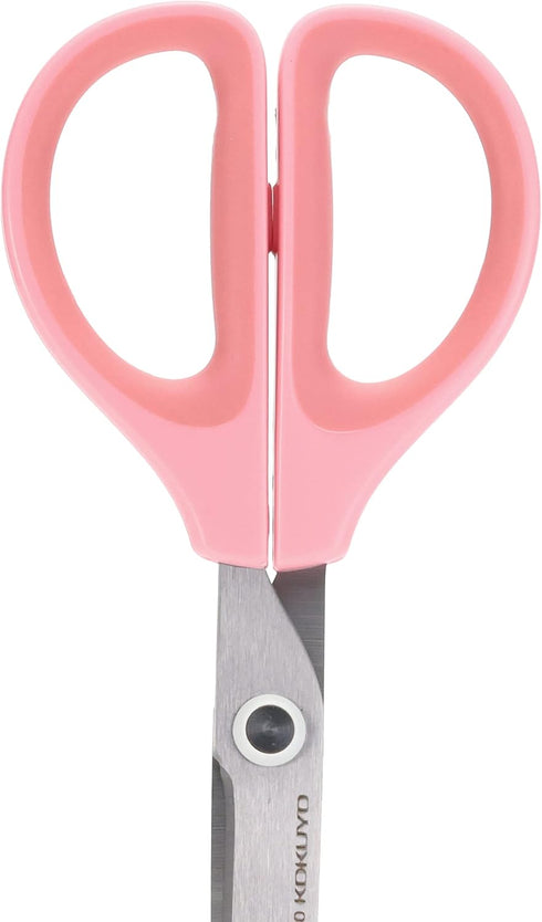 Kokuyo Saxa Scissors, Pink, Standard Blade, Symmetrical Handle for Both Right-Hand and Left-Hand, Japan Import (HASA-280P)...