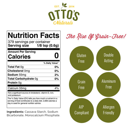 OTTOS NATURALS Grain Free Baking Powder, 8 OZ...