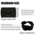 Woeoe African Headbands Knotted Hairbands Black Yoga Sport Head Wraps Wide Elastic Head Scarf for Women and Girls (Pack of 4)...