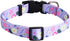 QQPETS Adjustable Soft Dog Collar: Print Flower Pink Multicolor Cute Patterns for XS Small Medium Large Pet Girl Boy Puppy Walking Running Trainin...