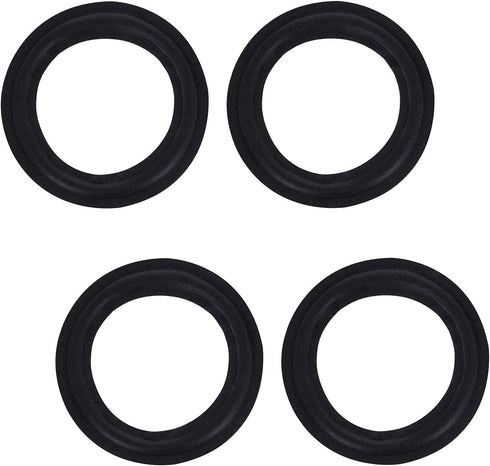 Heyiarbeit 4 Inch Speaker Rubber Edge Surround Rings Replacement Parts for Speaker Repair or DIY 2pcs......