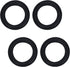 Heyiarbeit 4 Inch Speaker Rubber Edge Surround Rings Replacement Parts for Speaker Repair or DIY 2pcs......