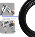 Pneumatic Tubing Black PU Air hose Pipe Tube Kit 6mm OD 4mm ID 39.4ft/12 Meter for Air Line or Fluid Transfer…...