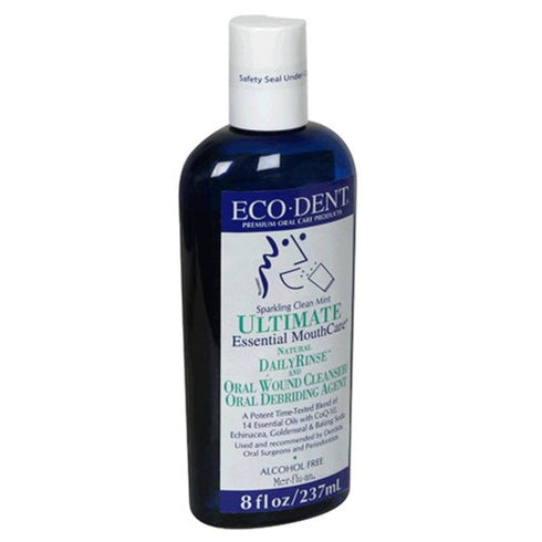Eco- Dent Daily Rinse Ultimate Essential Mouth Care, Sparkling Clean Mint, 8 fl oz (237 ml)...