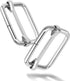 ERKOON 30 Pieces Slide Buckle 1 inch Metal Triglide Slides Rectangle Adjustable Webbing Slider for Purse Making Bag Making Making DIY Accessories ...