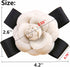 80Hou Elegant Wool Camellia Flower Brooch Vintage Bow Floral Pin...