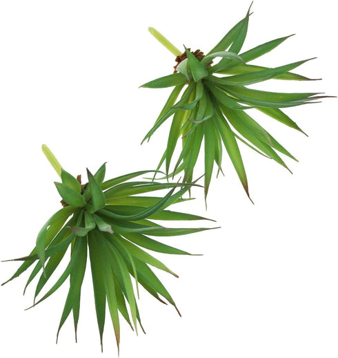 LJY 2 Pieces Realistic Artificial Faux Succulent Yucca Vera Greenhouse Small Plants Unpotted for Home Garden Decoration (Spring Green)...